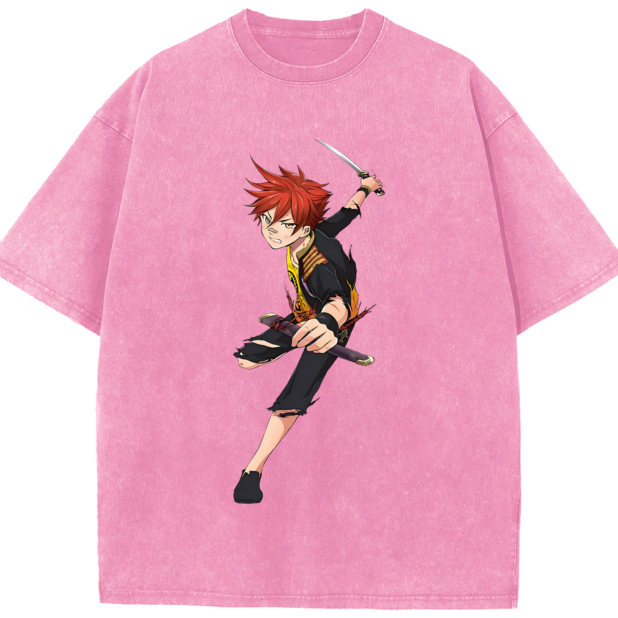 （画像用） 刀剣乱舞 Touken Ranbu 綿100% ヴィンテージ風 半袖Tシャツ（フロントプリント）